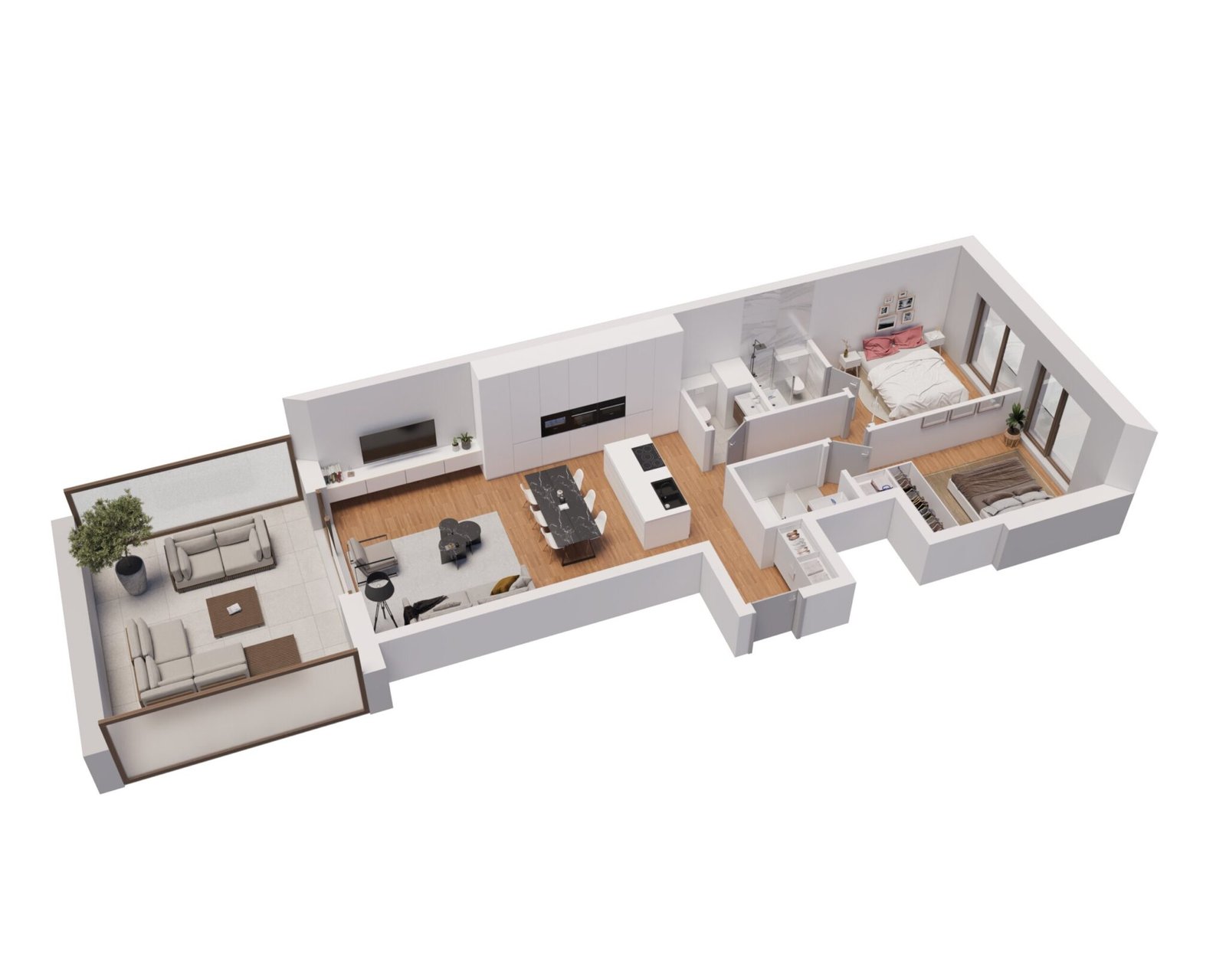 Leudelange – Résidence Legacy – Appartement avec 2 chambres (N°5) – Salle de bain